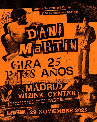 Dani Martín anuncia gira 2025 con concierto en Madrid